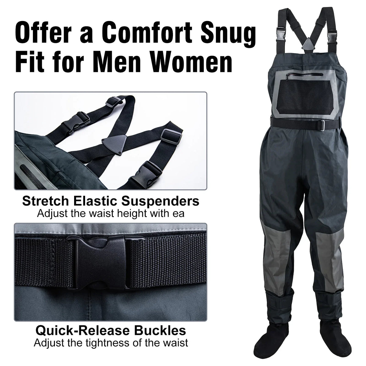 Thickened Fishing Waders 100% Waterproof