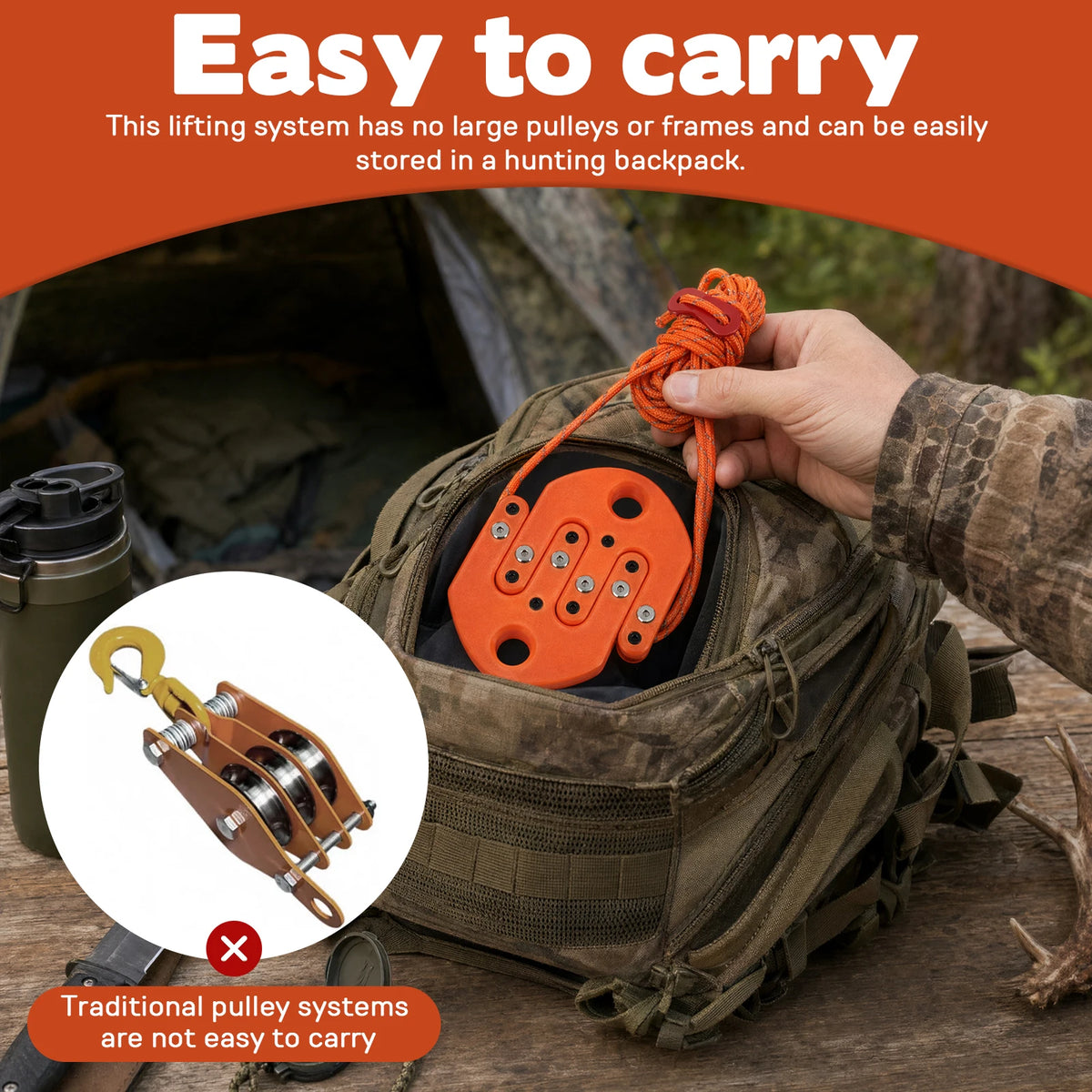 Hoist Pulley System Hunting Equipment