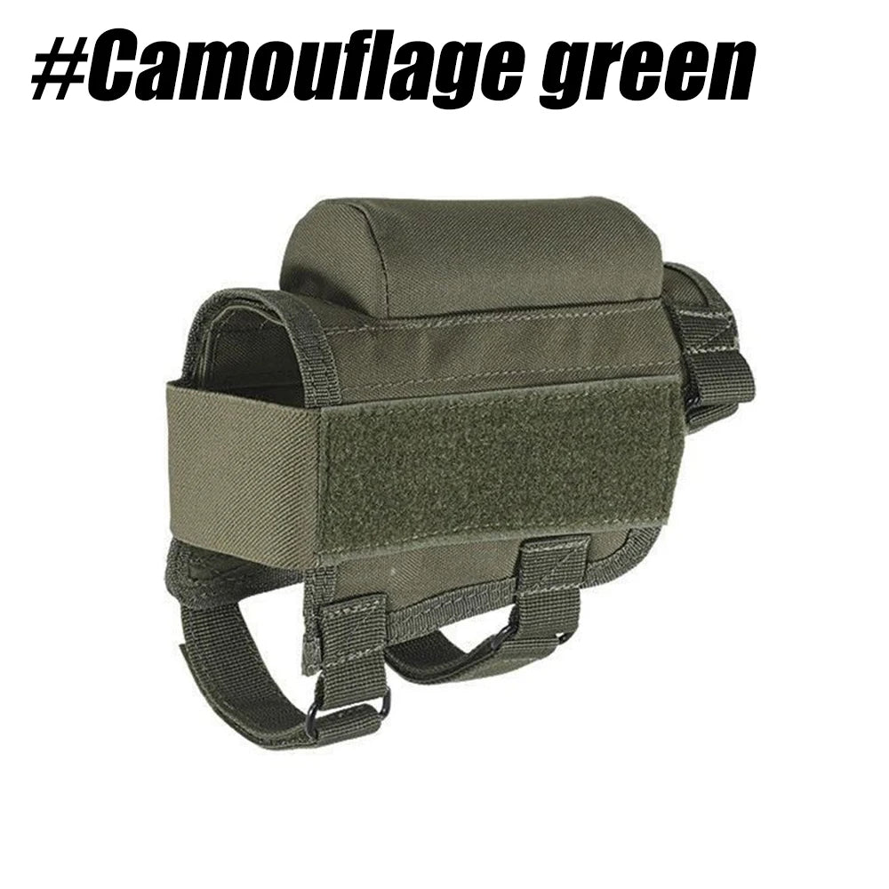 Rifle Buttstock Cheek Rest Riser with Pad cartridges Pouch
